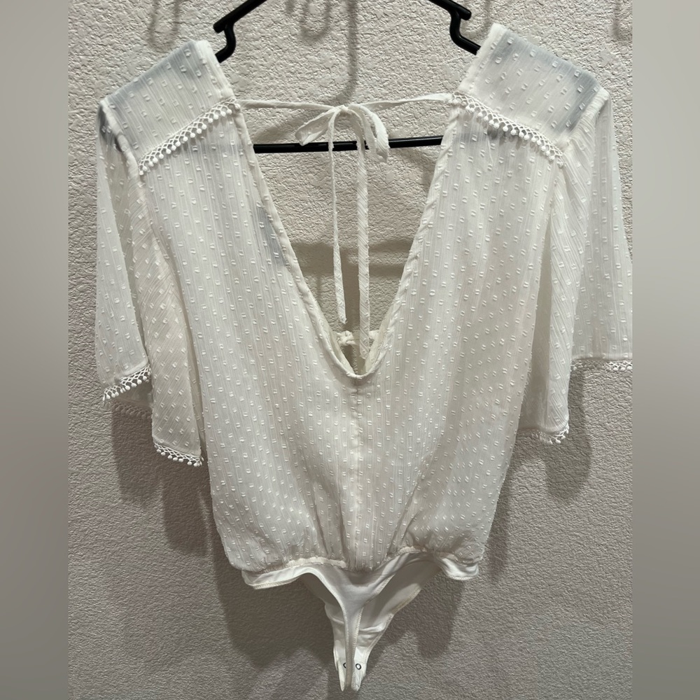 Abercrombie & Fitch White Bodysuit